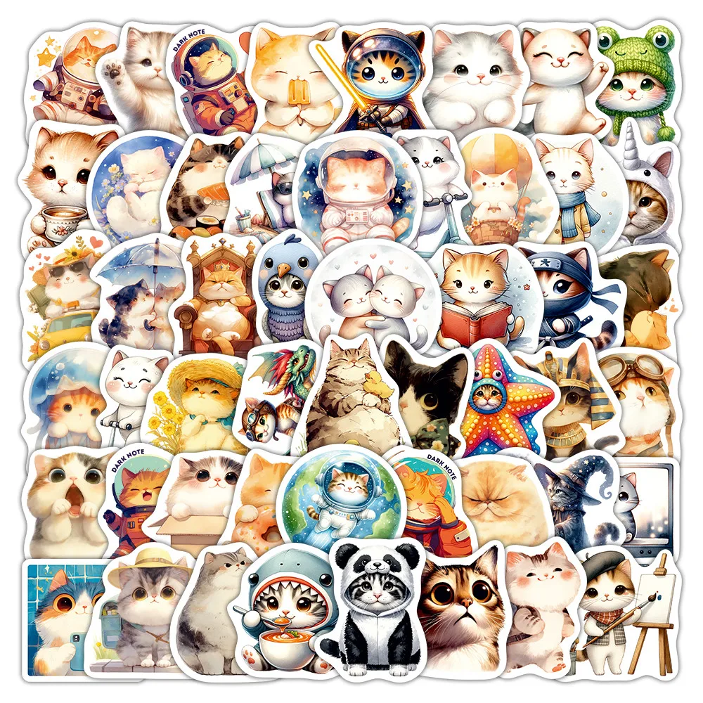 63 Pcs Cartoon Sticker Set 1 - Cute Decals for Journal, Phone Case & Laptop Decoration Giajar Sticker Store