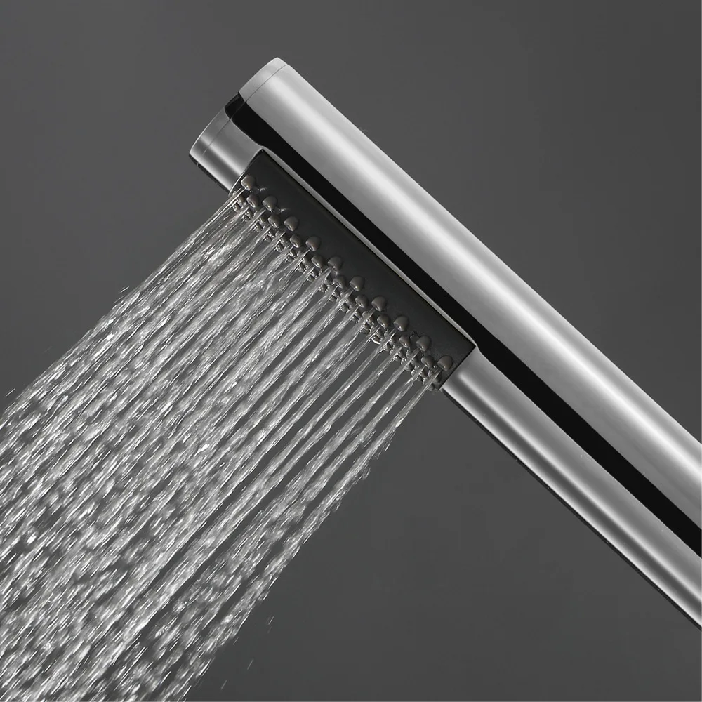 Brass Round Handheld Shower Sprayer, Chrome Black Gold Optional, Bathroom Shower Fitting HI16003