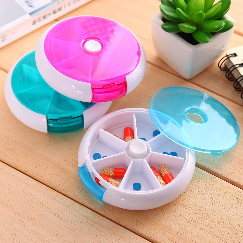 

Creative Clip Holders mini 7 Slots Desk Organizer Travel clip stationery Box tablet D esk Holder Office Supplies random color