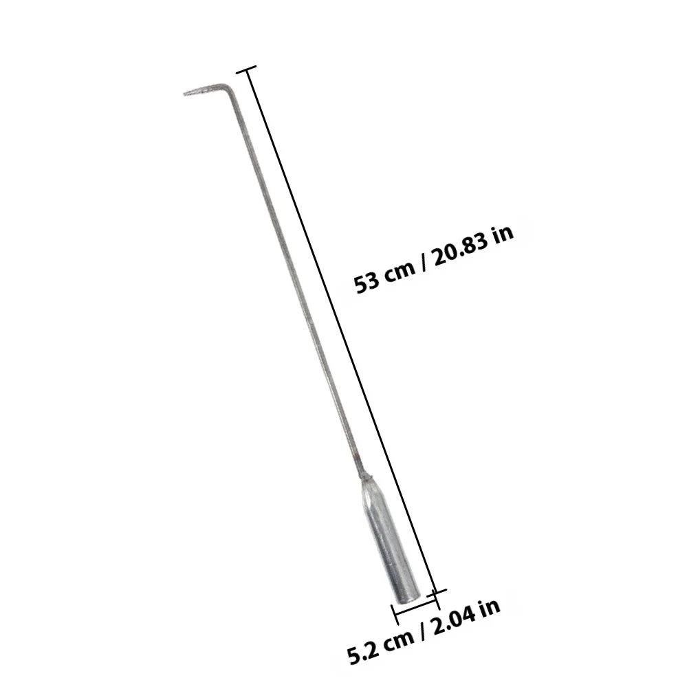 Długie stalowe palniki do ogniska, palnik do drewna, wytrzymałe szczypce do ogniska, narzędzia do kominka, sprzęt do ogniska na zewnątrz, szczypce kominkowe