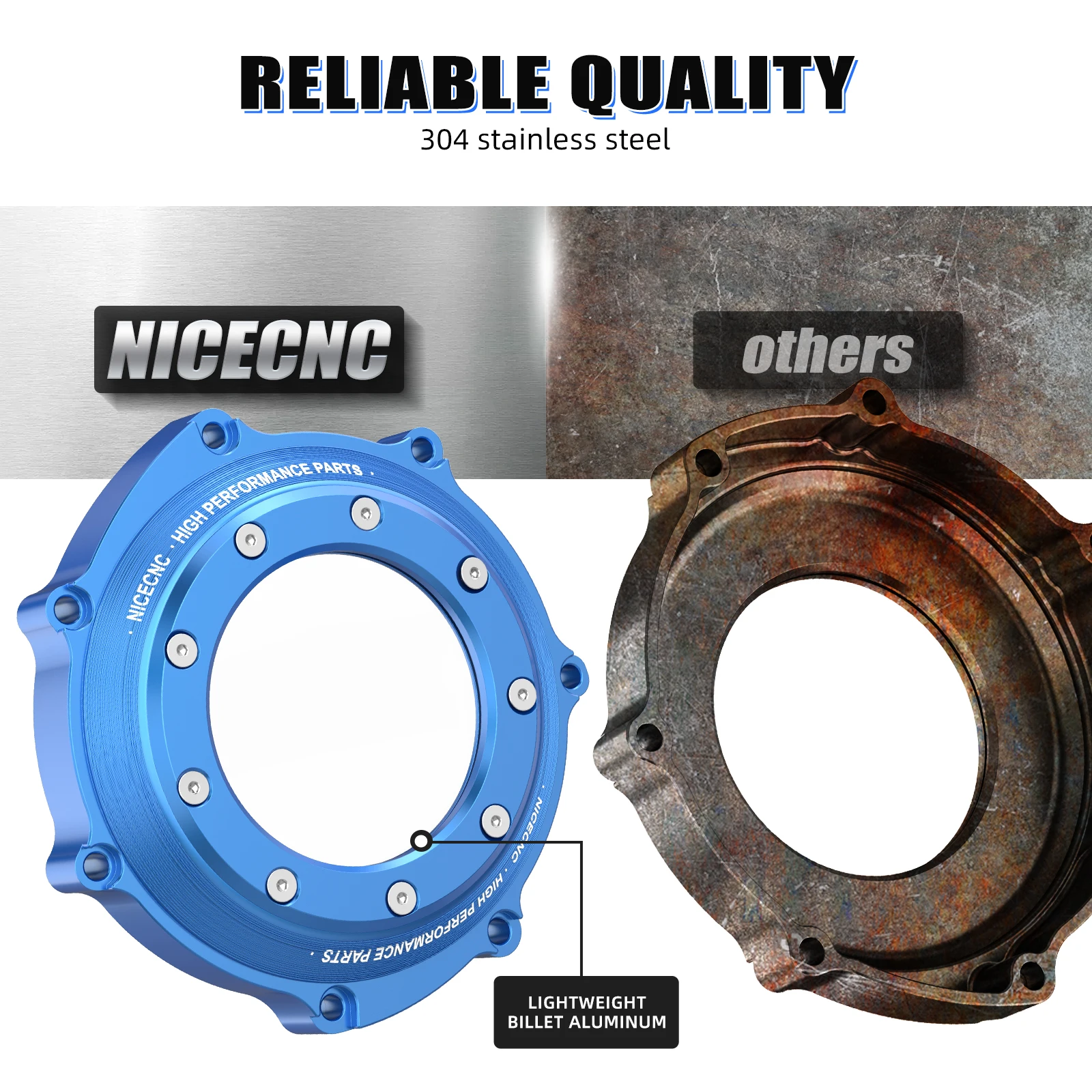 NICECNC Für Yamaha YFZ450R 2009-2023 ATV Motor Klare Kupplungsabdeckung Schutzabdeckung Für Yamaha YFZ450 2006-2009 – Detail 6