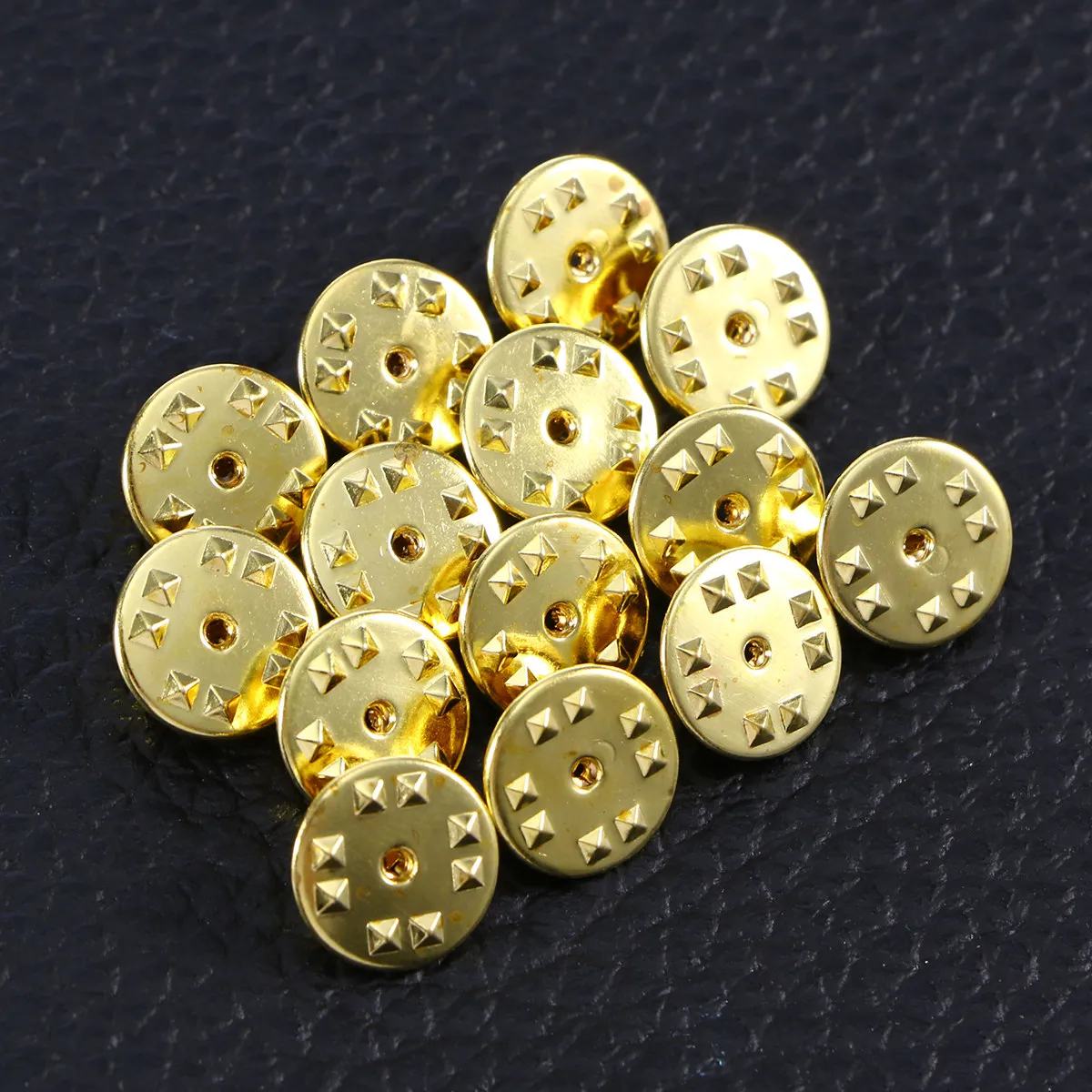 50Pcs Metal Gold Butterfly Clutch Pin Backs Replacement Badge Clutch for Lapel Pins Tie Tacks Insignia Metal Uniform Pin