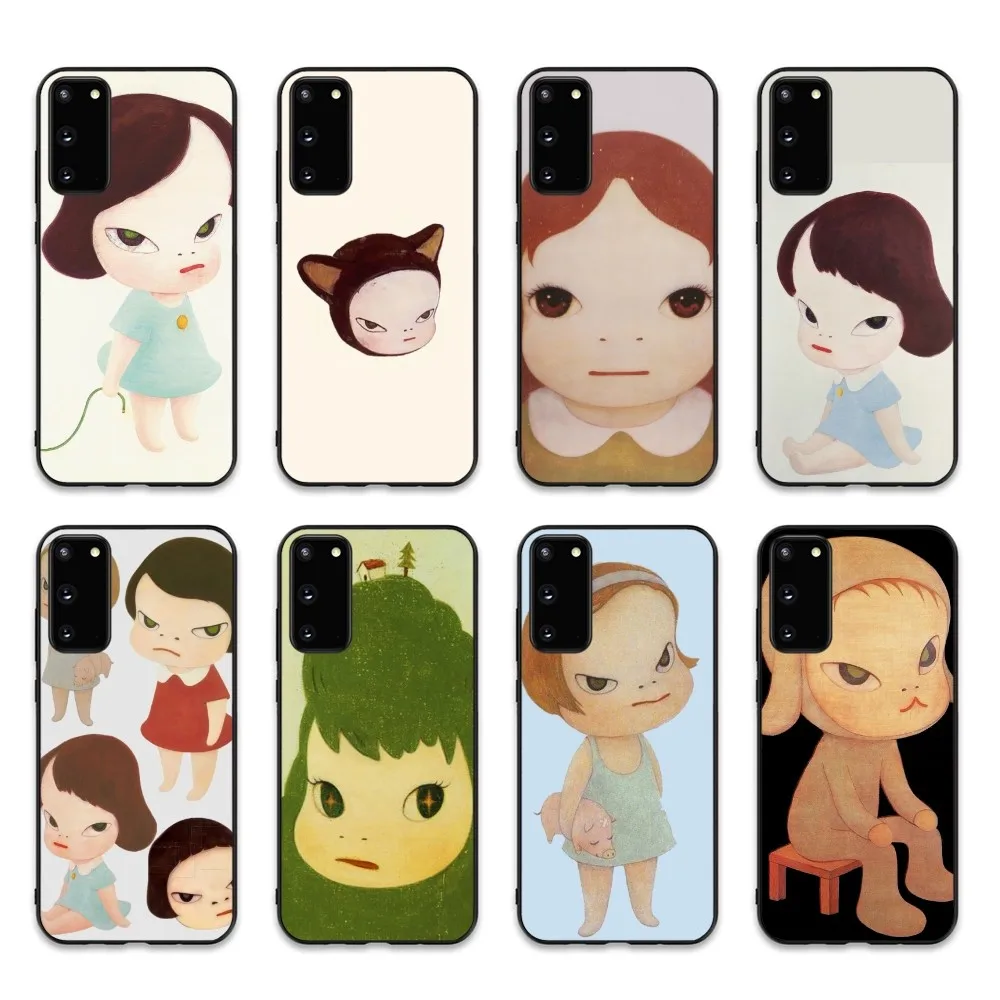 Y-Yoshitomo Girl NaraS Phone Case For Samsung S 9 10 20 21 22 23 30 23 24 Plus Lite Ultra FE S10lite Fundas