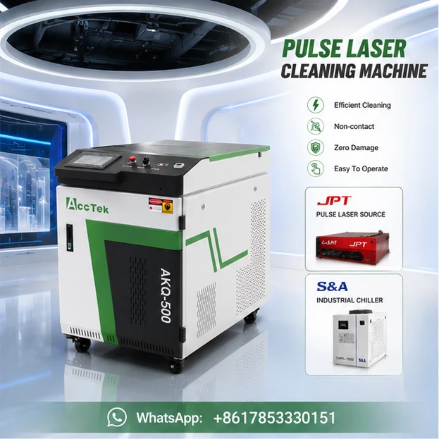 High Power 500w 1000w Pulser Laser Cleaning Machine Rust Paint Cleaning Laser Machine Water Cooled