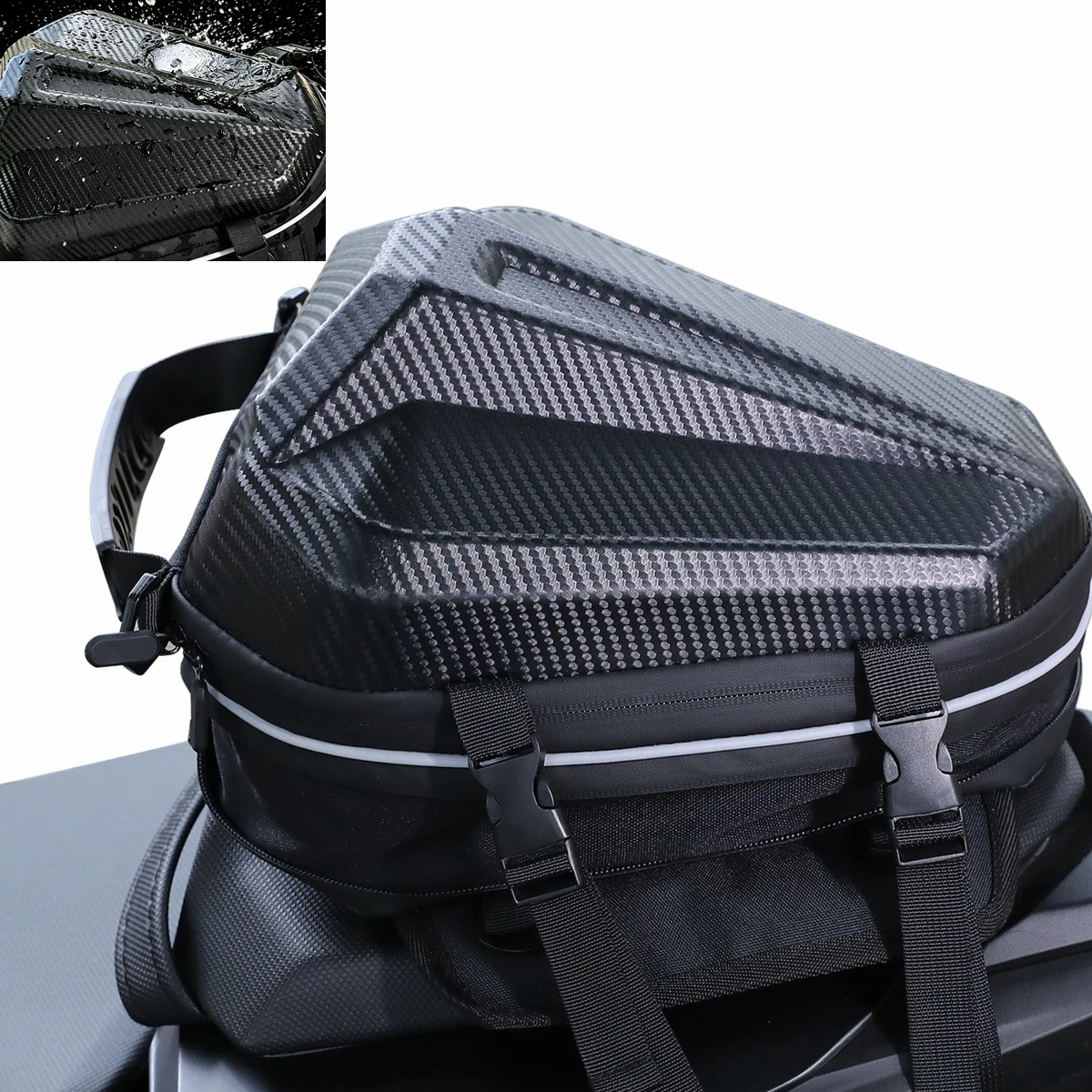 NEW Motorcycle Riding Bag Equipped With Hump Bag Waterproof Wear-resistant Thickening Bag Backseat Multi-functional Protect