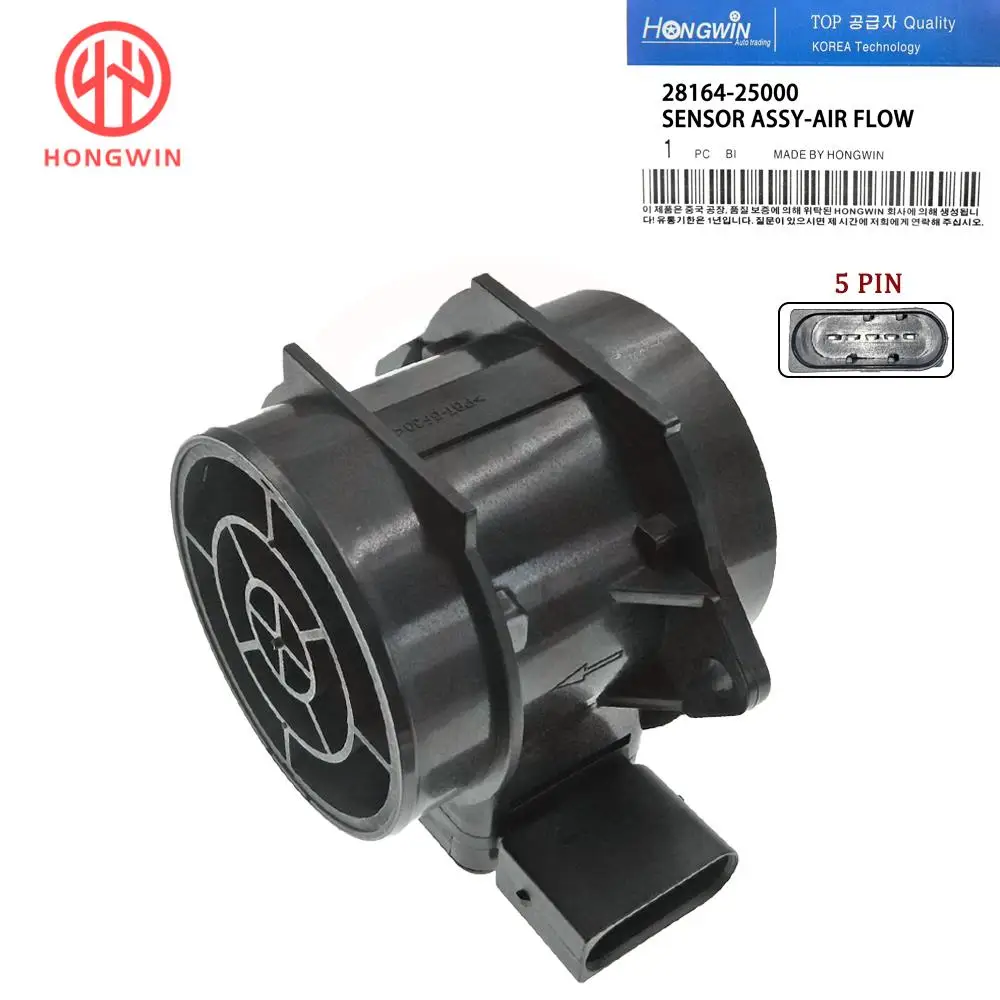 New Mass Air Flow Sensor MAF 5WK96491,28164-25000,28164-23720 28164-23700 For Hyundai Elantra Sonata Tiburon Kia Rio Spectra 5