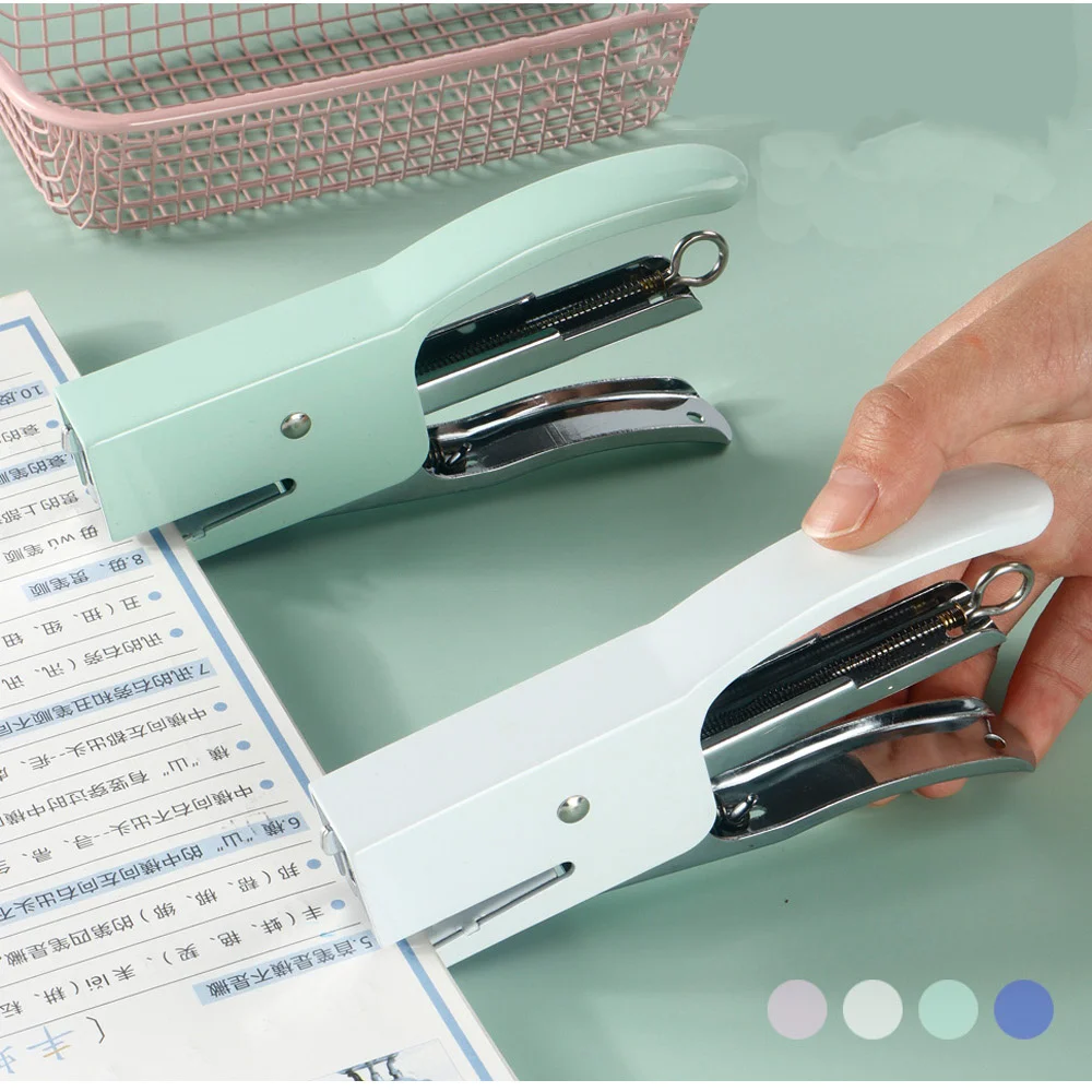 1 шт. полихромный степлер с металлическими зажимами