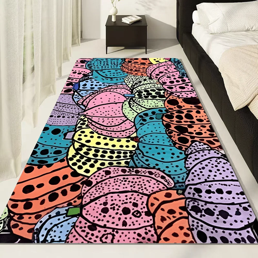 Yayoi Kusama Art Floor Mat Non-Slip Laundry Room Mat Laundry Decor Balcony Child Living Room Household Carpets