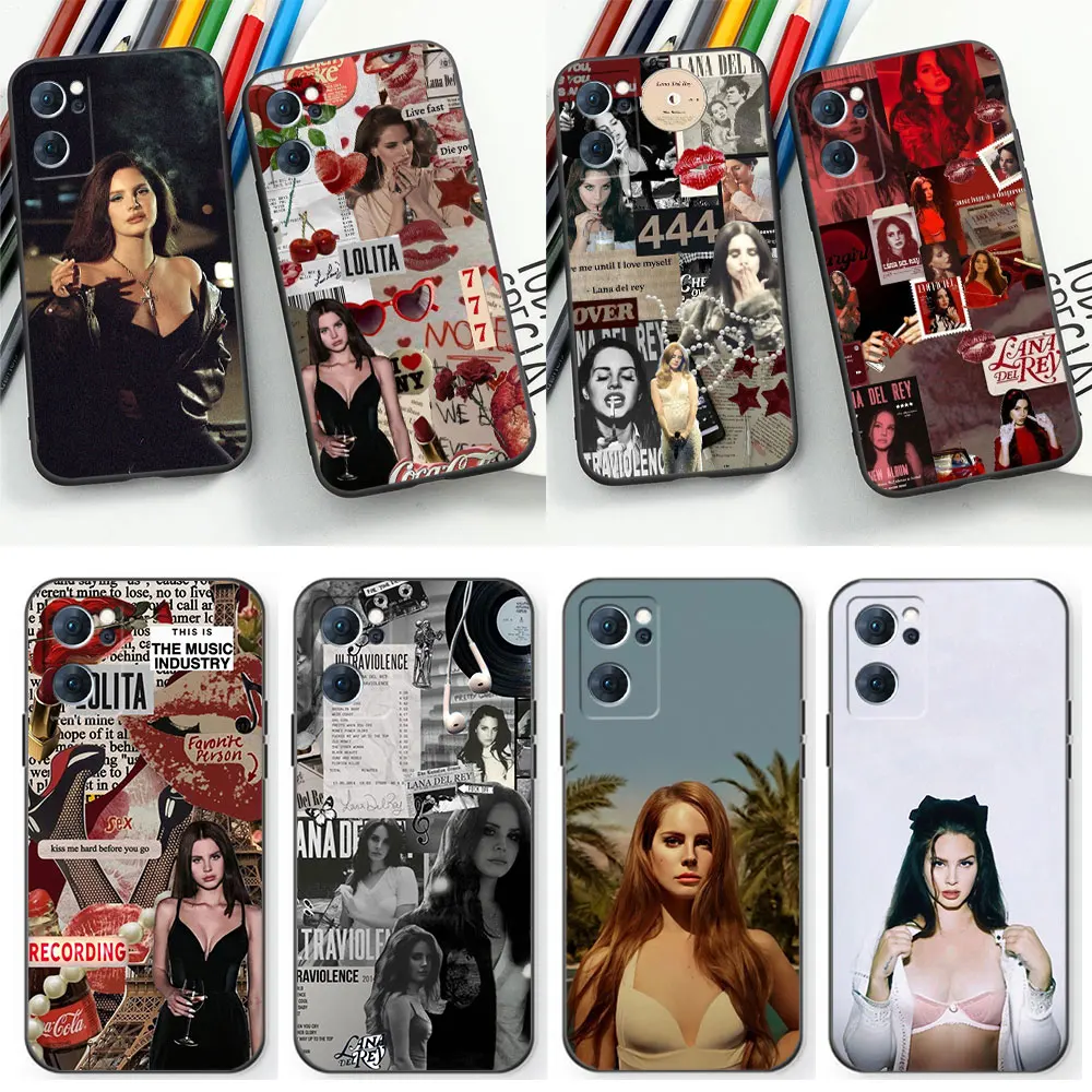 Lana Del Rey Singer Phone Case For OPPO Reno 10 8 8T 7 7Z 6 5 4 Pro Plus FIND X5 X3 X2 Pro Lite 4G 5G Cases Soft Silicone Cover