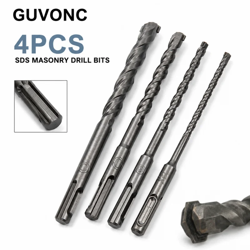 Nozzle Tungsten - 4Pcs SDS Plus Masonry Drill Bits