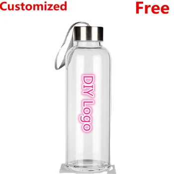 DIY Sports Water Bottles Portable 550ML Personalized Outdoor Safety Plastic Drinking…