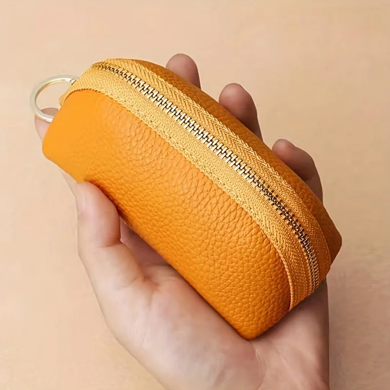 EMOMALA Women'S Wallet & Key Holder - Slim Wallet with Golden-Tone Hardware, Zipper Closure, Compact Car