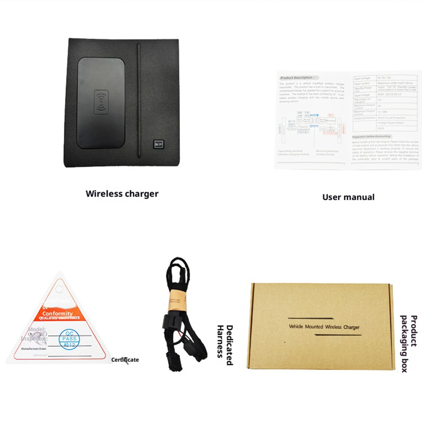 2DIN The Leaset لسكودا كودياك 2022-2023 وحدة التحكم المركزية للسيارة شاحن الهاتف شاحن لاسلكي سريع لوحة شحن حامل شحن #6