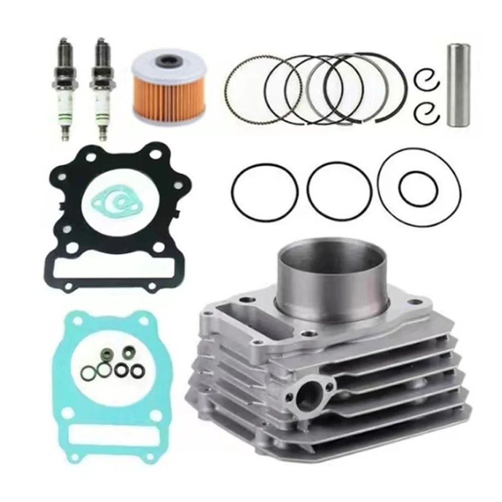 Cylinder Piston Kit 74mm Bore 300cc 4-Stroke Air Cooled Single Cylinder For Honda TRX300 Fourtrax 300 TRX300FW ATV 1988-2000