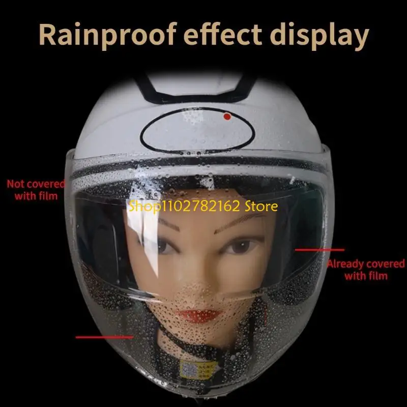 

547B Rain Fog Resistant Film Motorcycle Helmets Film for Motorcycle Helmets Visibility