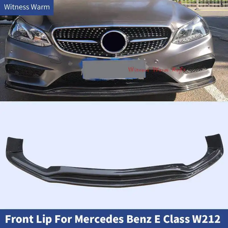 Pare-Choc Avant en Fibre de Carbone pour Mercedes Benz Classe E W212, E200, E300, E260, Version dehors 14-16