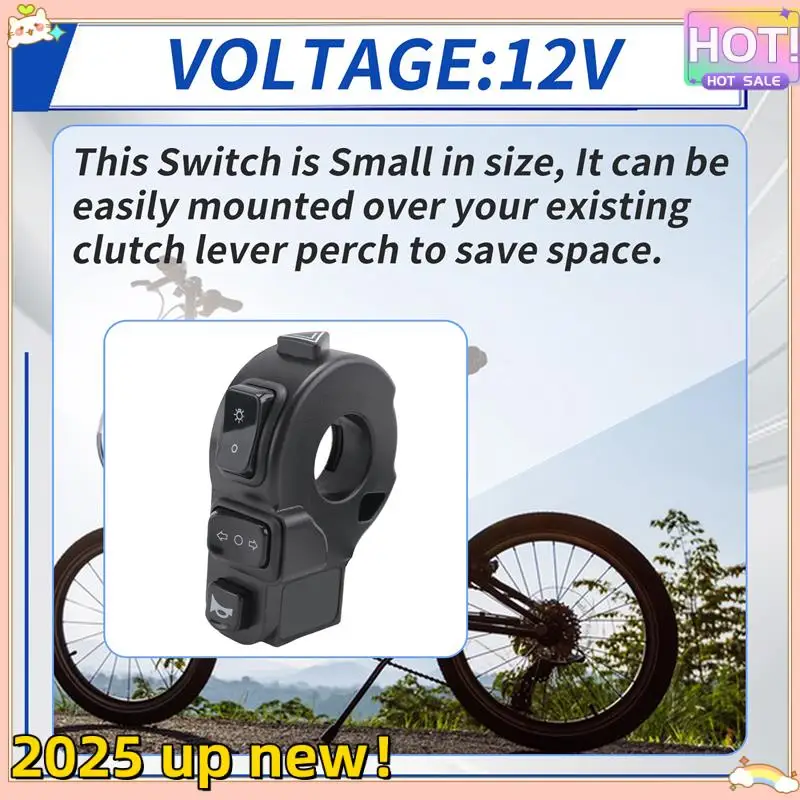 

Superior-3 In1 Motorcycle Switch ATV Quad Headlights Turn Signal Horn ON/OFF Button For 22Mm Handlebars
