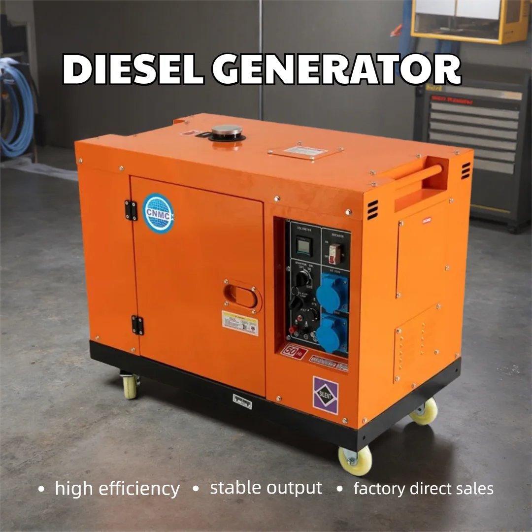 CNMC 3KW/5KW/6KW/7.5KW/9KW Generator 50HZ/60HZ 110/220V/380V Diesel Generator Silent Fuel Economy High Efficiency generator