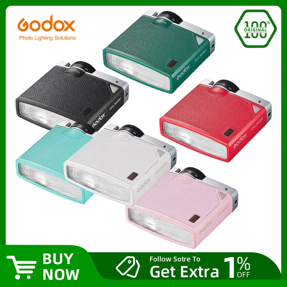 Godox Lux Junior Renkli Flas 6000K Canon Nikon Sony İçin