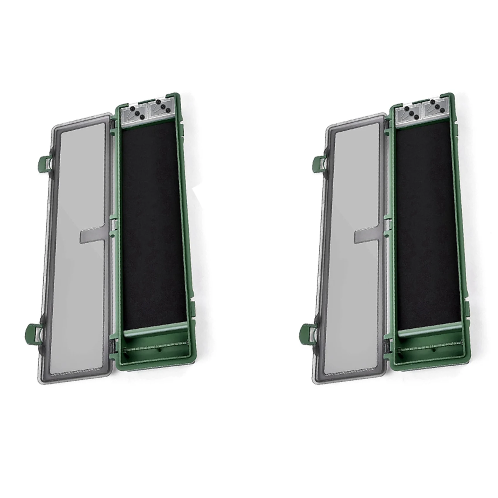 

A99I-2X Коробка для ловли карпа с рыболовным крючком, ящик для хранения ловли карпа, доска для снаряжения с булавками Контейнер для ловли карпа для ловли карпа