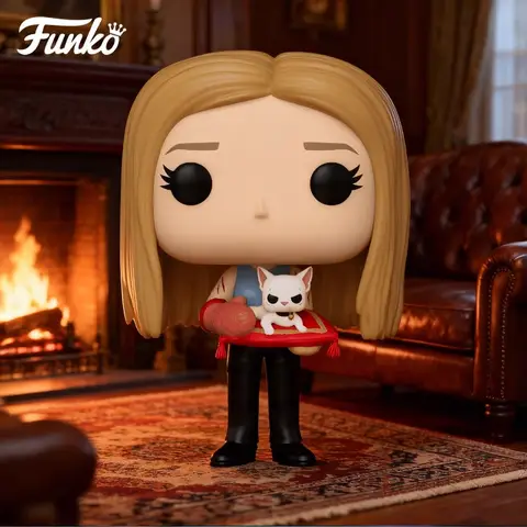 FUNKO POP《Vänner: Joey Tribbiani, Rachel Green och katten, Chandler Bing, Joey》Skrivbordsdekoration ornament modellleksaker samlarobjekt 10 best sales Vänner Funko Pop - №3