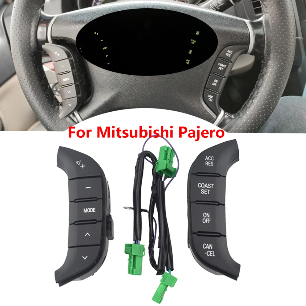 BINGWFPT For Toyota Mitsubishi Montero Pajero IV V93 V97 Steering Wheel Audio Control Switches Button 8701A383 8602A045 8602A006