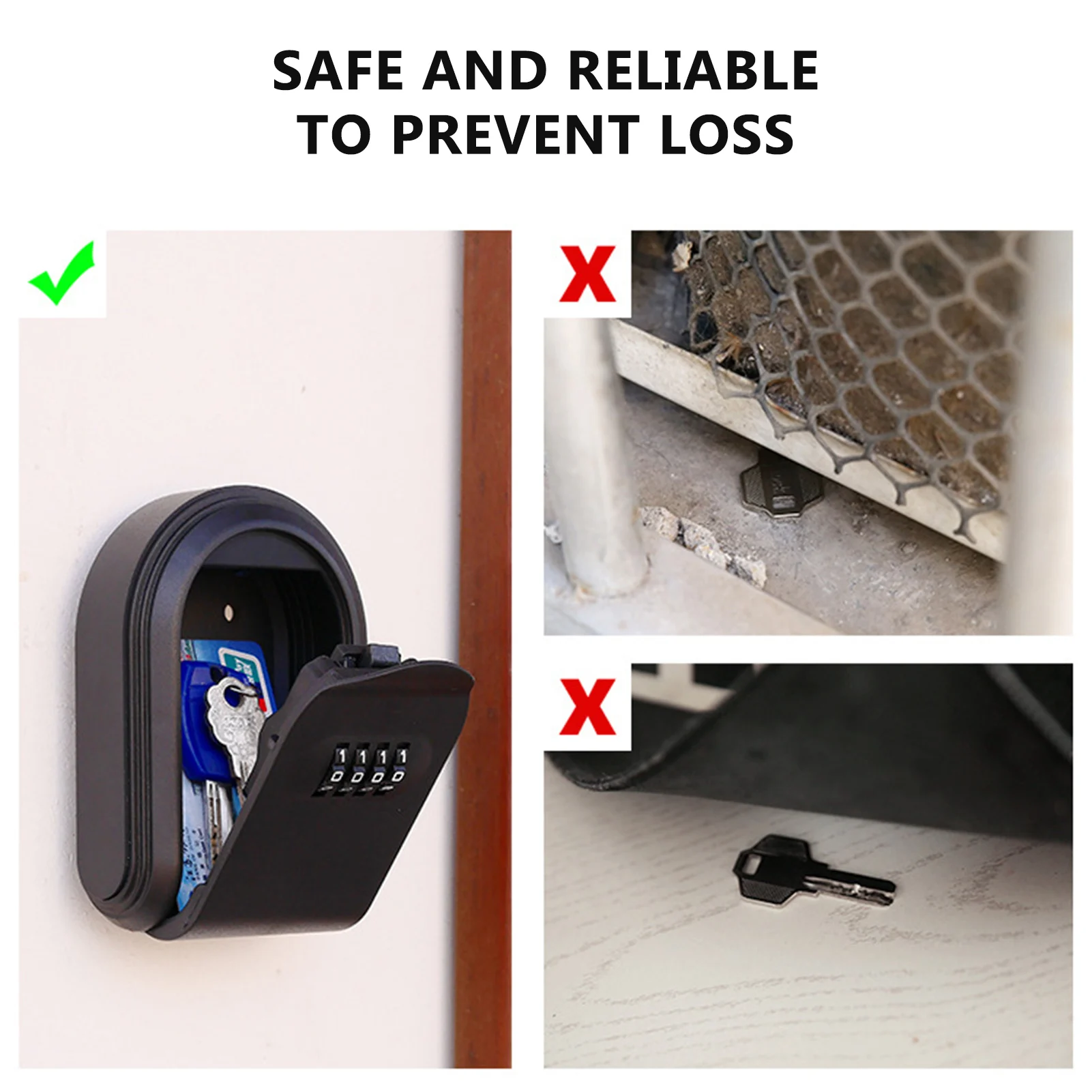 متعددة الأغراض البلاستيك كلمة المرور علبة مفاتيح مقاوم للماء مكافحة سرقة مفتاح صندوق الأمانات مفتاح تخزين آمن اقفال الصناديق للشقق مفتاح قطع المنزل