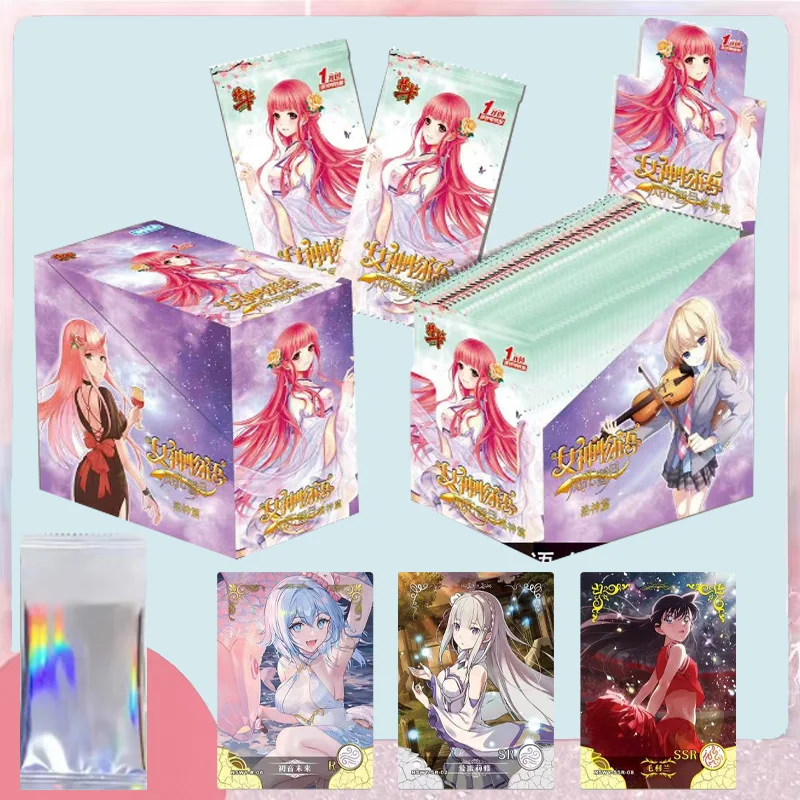 

Nueva tarjeta de historia de diosa Fufeng capítulo colorido FlashCard colección de personajes de Anime juegos de cartas juguetes