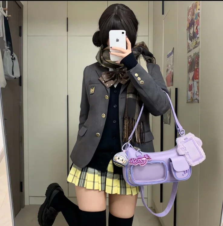 2026 Summer New Original Two-dimensional Concert Star Chasing Messenger Bag Female Premium Purple Snack Lta Bag for Women