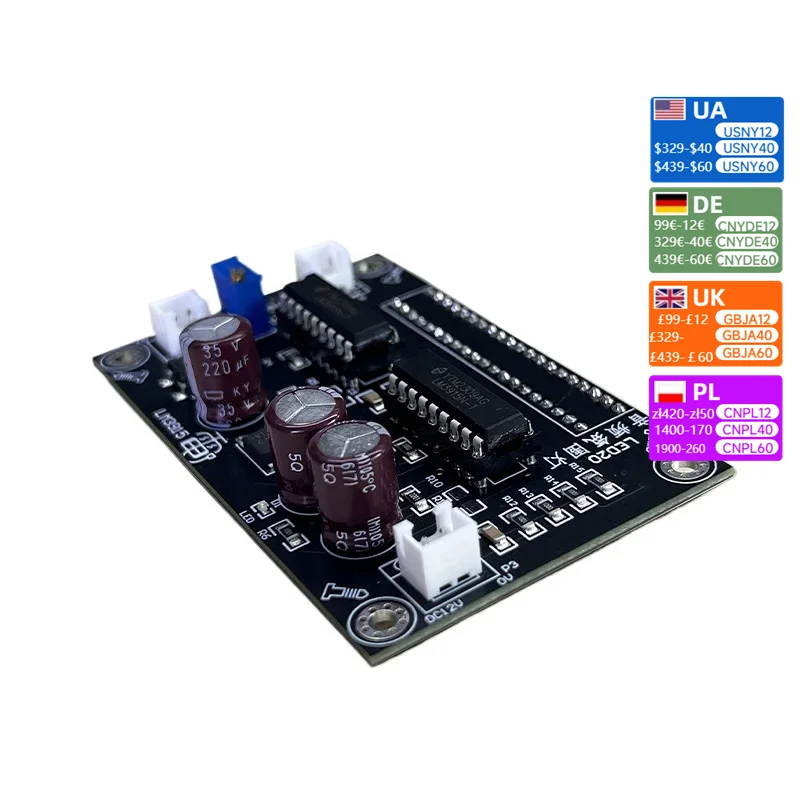 Amplificador de áudio atmosfera de áudio luz ritmo nível de luz placa amplificadora painel de áudio do carro diy modificação do pilar a