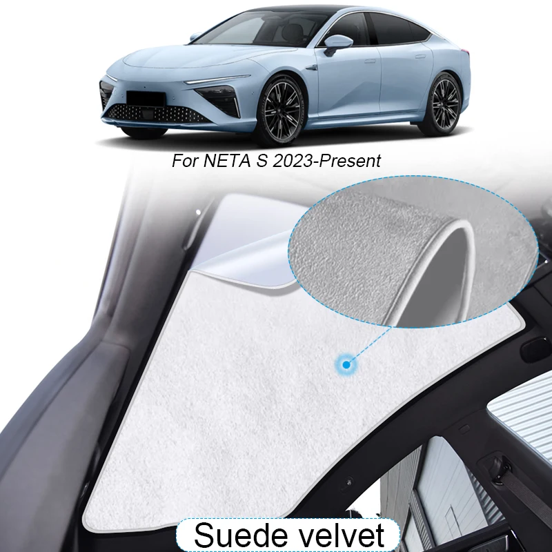 

Car Suede Fabric Electrostatic Adsorption Sunroof Sunshade For NETA S 2023-Present Heat Insulation Skylight Auto Accesorries