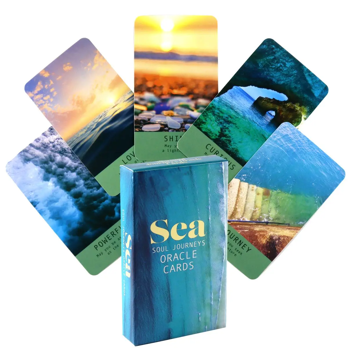 

Sea Soul Journeys Oracle Card,Philosophical Healing Landscape Card