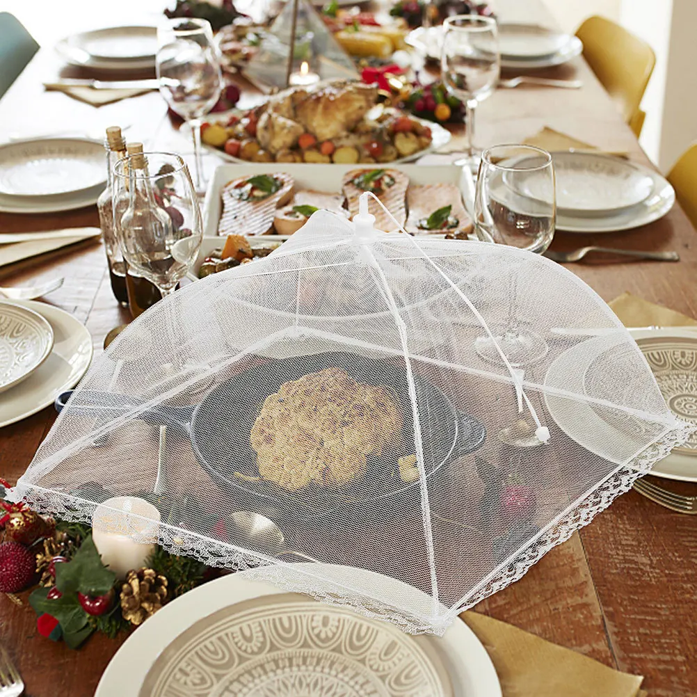 

Premium Food Cover with Strong Frame Mesh Material Portable Protection for Outdoor Kitchen Use Dish Cover Tent