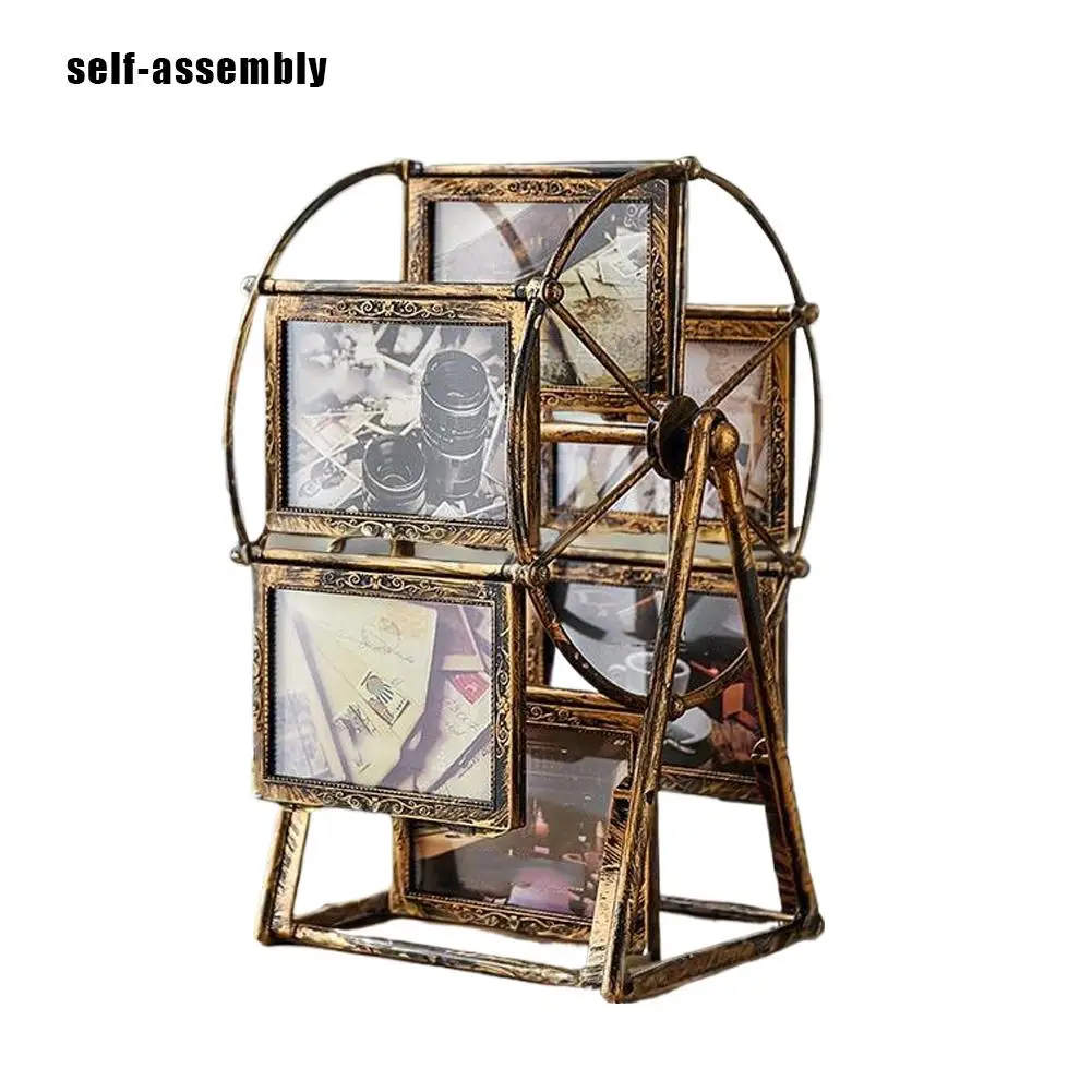 Windmill Photo Frame Display Stand 5Inch Rotating