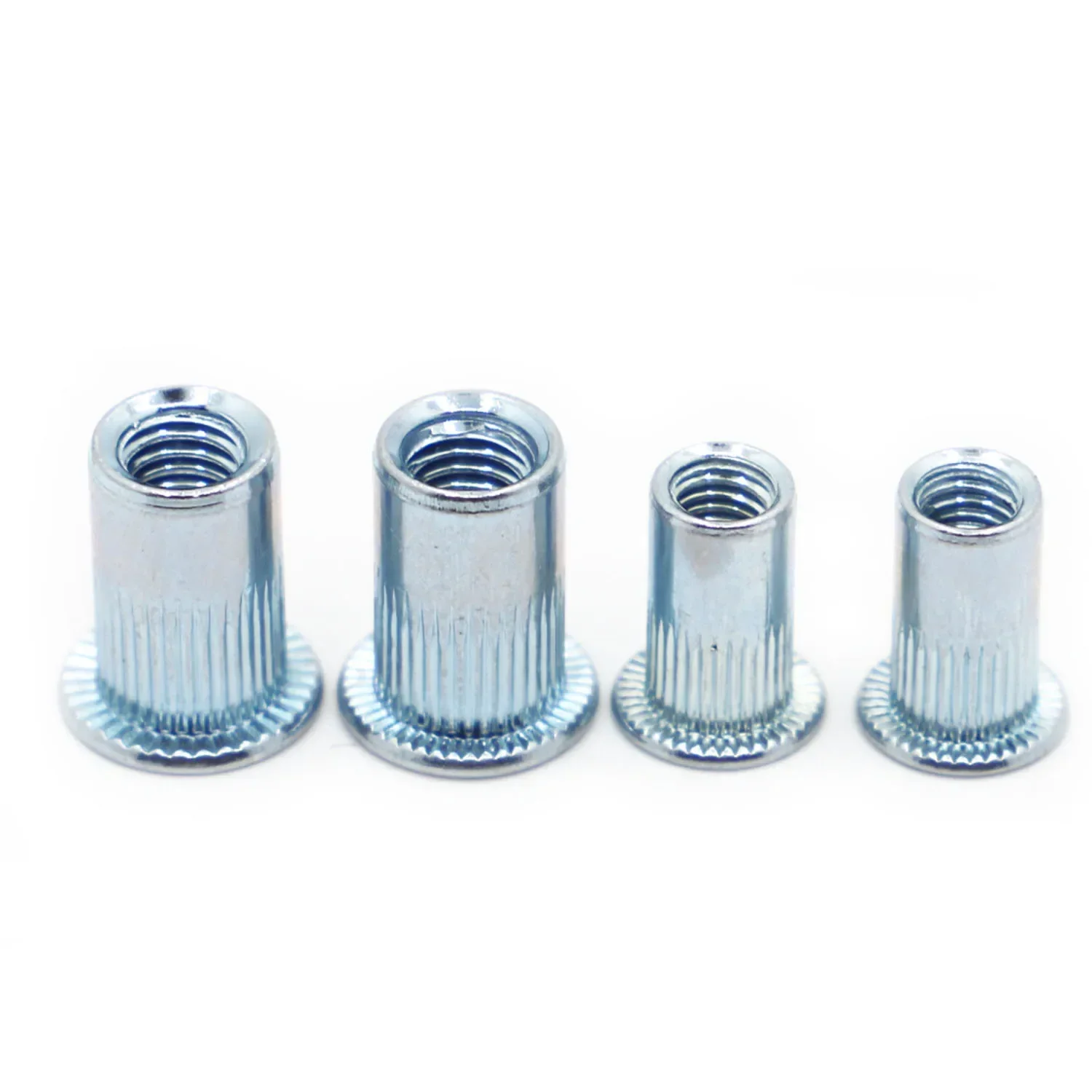 M3 M4 M5 M6 M8 M10 M12 Blue Zinc Plated Carbon Steel Rivet Nuts Tools Rivnuts Blindnuts Nuts Insert Rivet