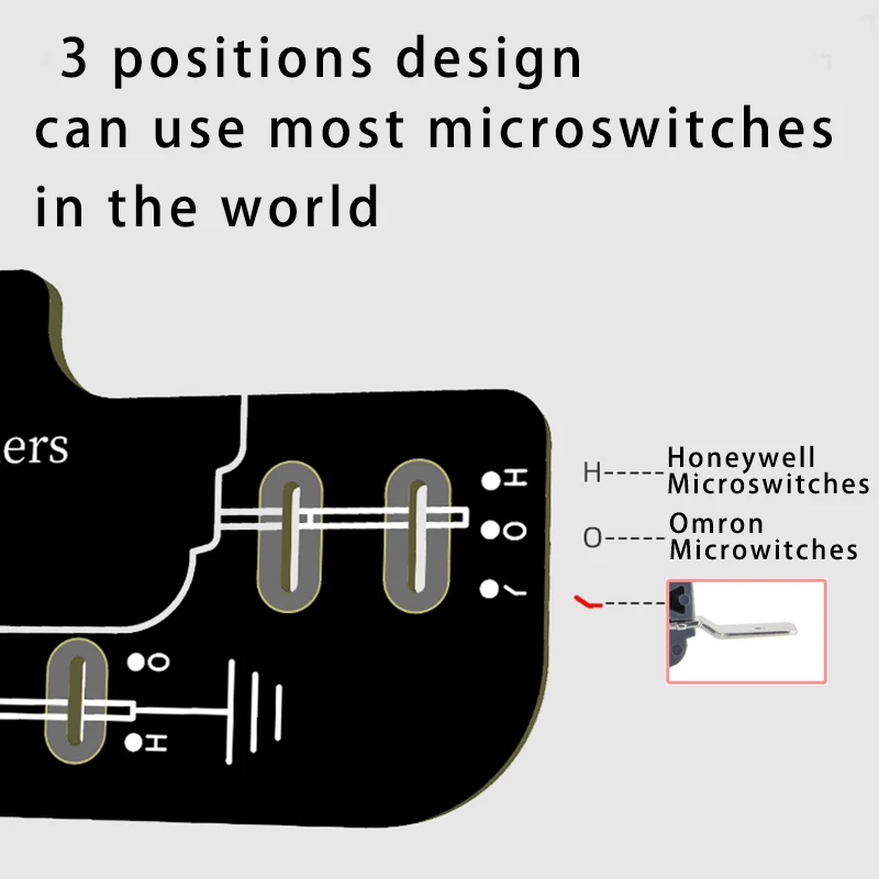 Ersetzt JLF PCB für Sanwa TP-MA PCB Board Omron.187" Mikroschalter Hot Swap Joystick Board für OTTO DIY V2 V5 Kit – Detail 1