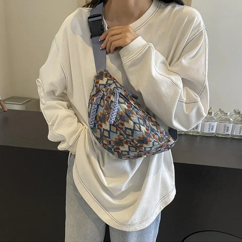 

Богемные вельветовые поясные сумки для женщин, модная поясная сумка, женская поясная сумка-банан, набедренный кошелек, сумка через плечо, нагрудная сумка, карман