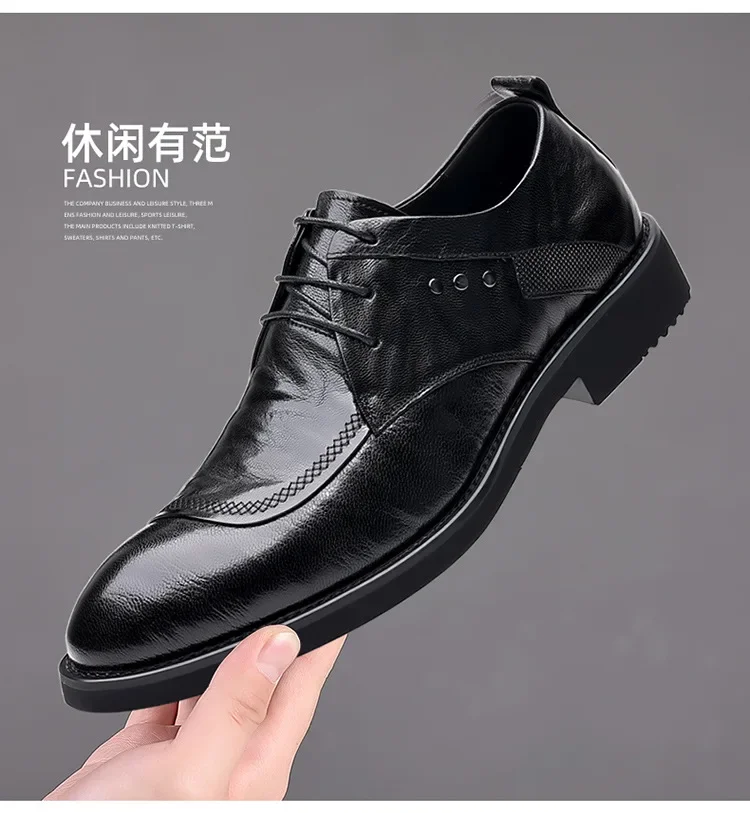 Dress Shoes for Men Shoes Men\'s Genuine Leather Business Formal Oxfords Footwear Man High Quality Leather Loafers Zapatos Hombre