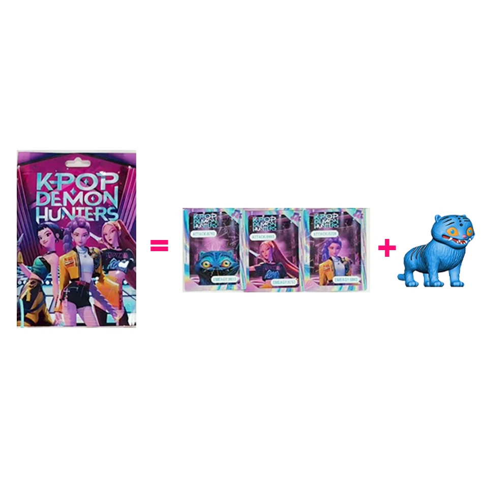 Anime Kpop Dämon Jäger Blind Box Dämon Jäger Rumi Mira Zoey Tiger Spielzeug Schreibtisch Dekoration Statuen Ornament Kind Weihnachten Geschenke