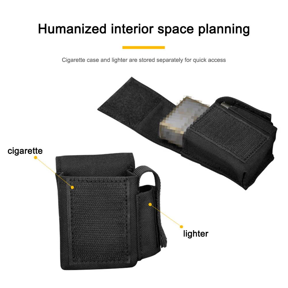 Nylon Waist Bag Belt Holder Multifunctional Mini Belt Small Pouch Durable Smartphone Strap Pack with Buttons for Outdoor Camping