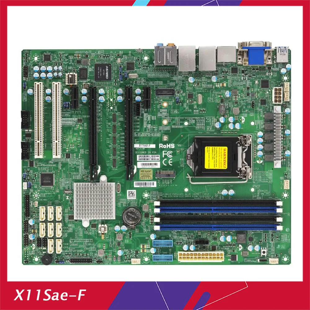 X11Sae-F For Supermicro Workstation Motherboard C236 Chipset Xeon E3-1200 v5/v6 6th/7th Gen. Core i7/i5/i3 Series LGA1151 DDR4