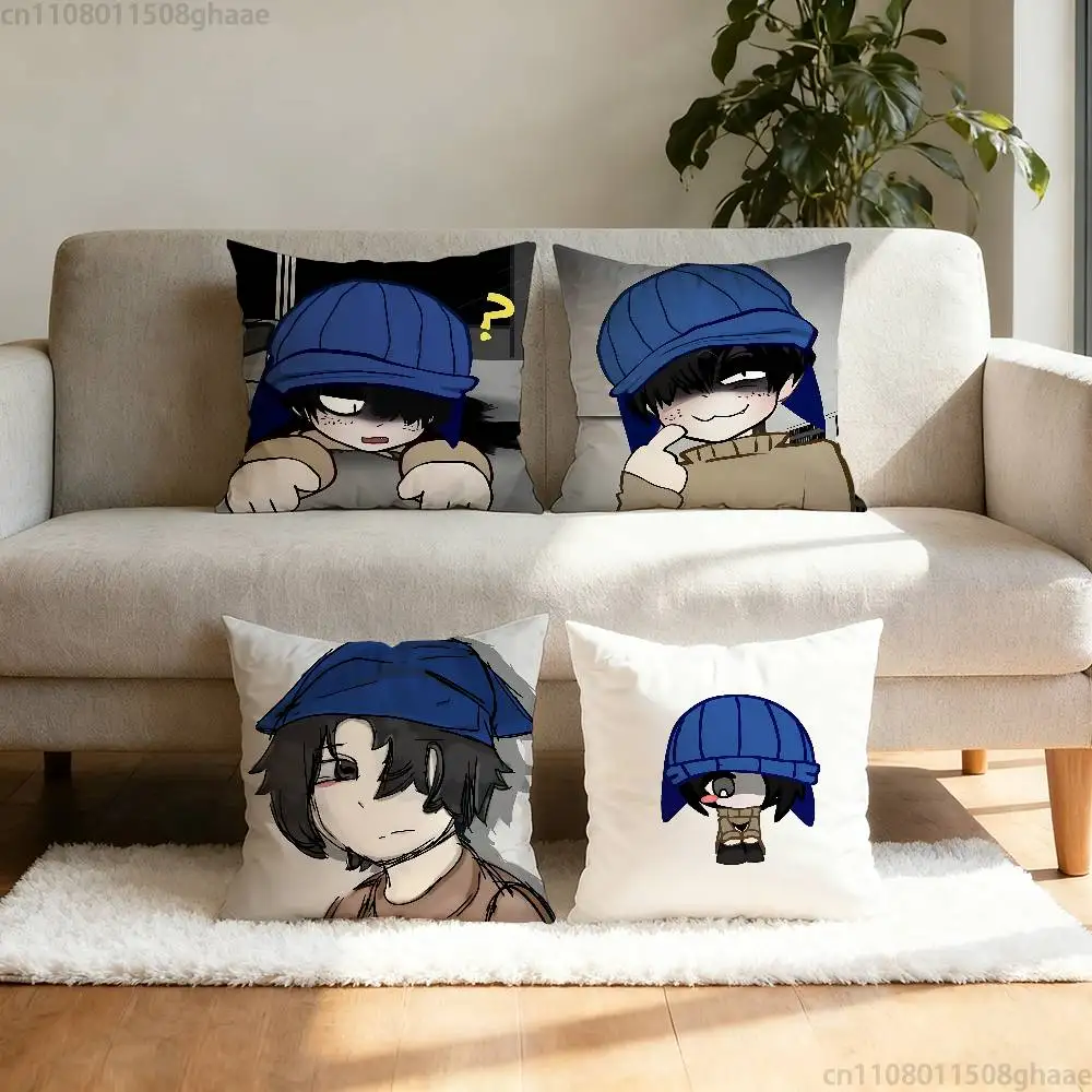 luke T-Terrible mouse pillowcase casual style decoration, suitable for home decoration (excluding pillow core)