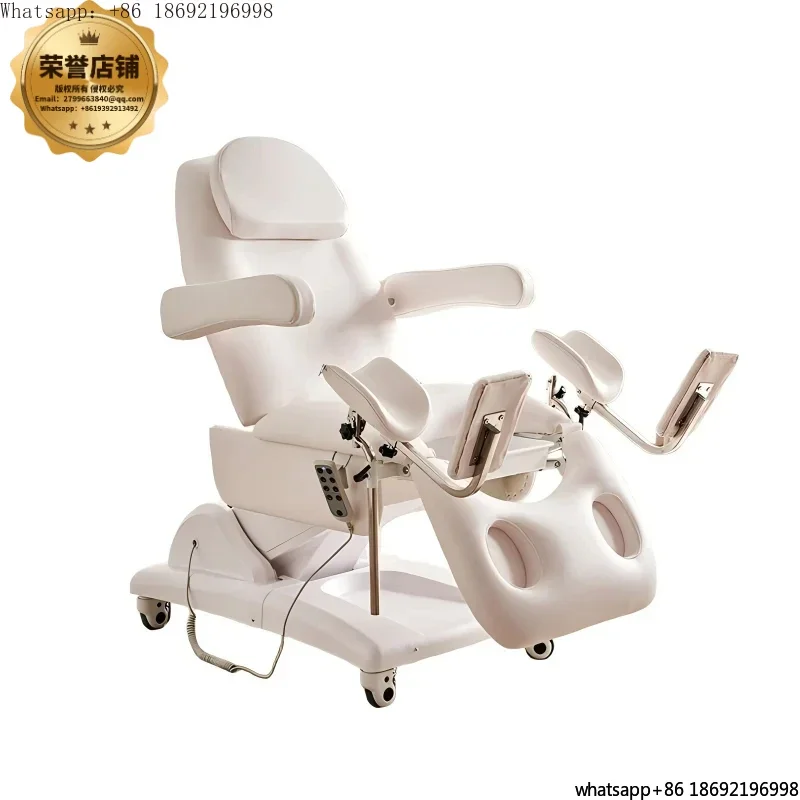 2026 New Gynecological Examination Table Electric Hydraulic Adjustable Medical Exam Bed for Clinic Hospital PU Leather Top Bed