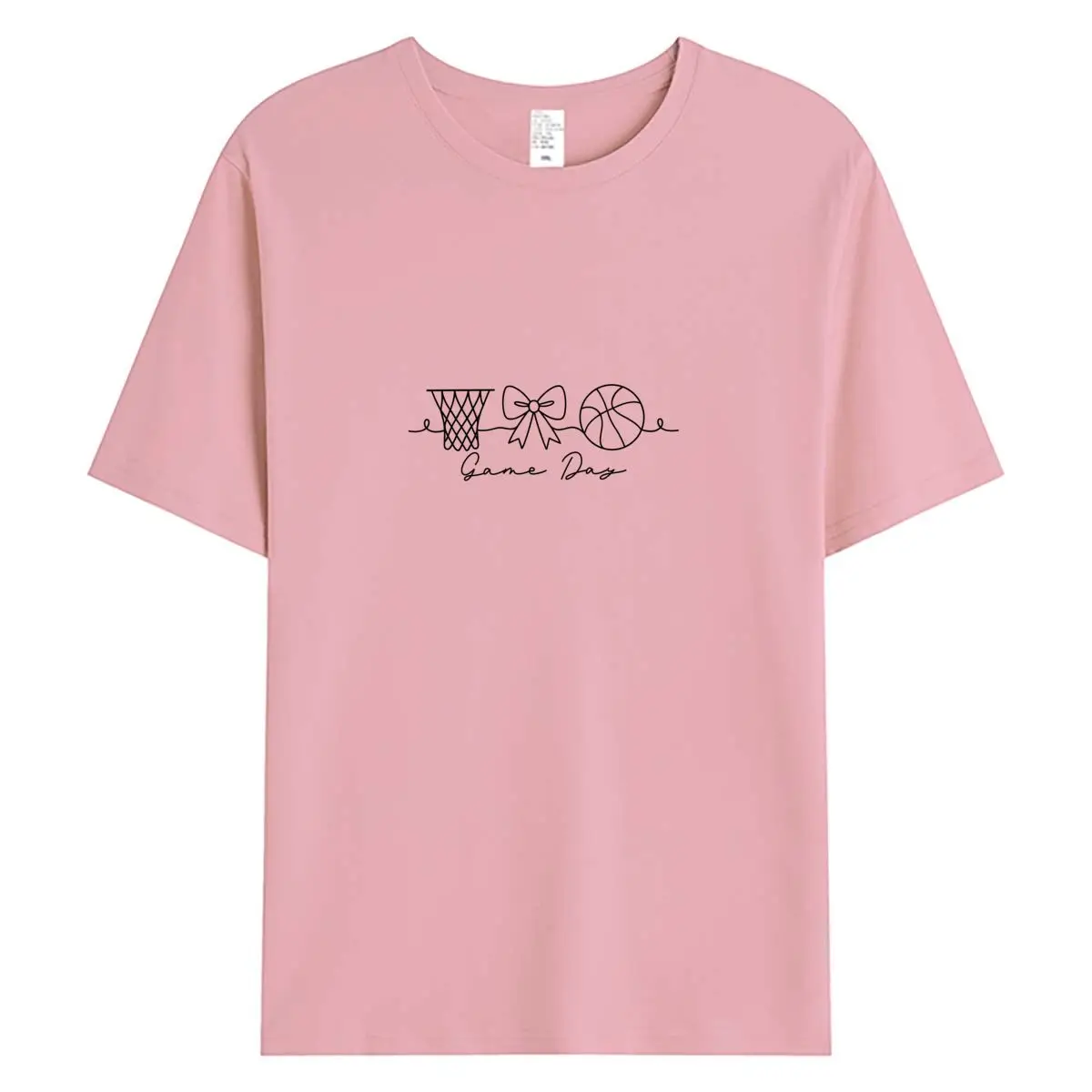 Letnie damskie koszulki T-shirt 100% bawełna z krótkim rękawem 2026 Nowa koszulka z grafiką na dzień meczu Damska koszulka Odzież Damskie bluzki oversize