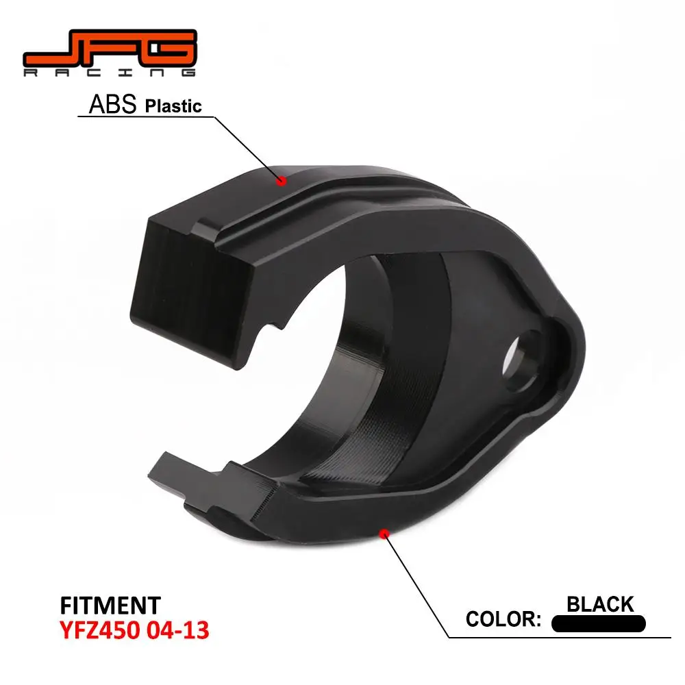 

Аксессуары для мотоциклов для ATV YFZ450 LIMITED EDITION YFZ450LES 2004, черная пластиковая направляющая цепи маятника, крышка, детали для велосипеда для грязи