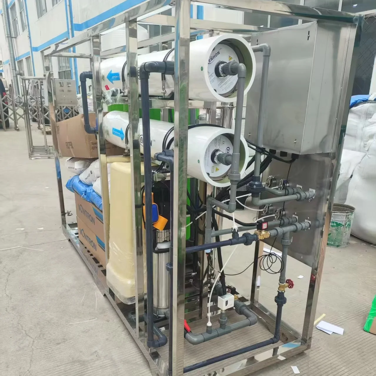 Machine Pure Water Purification System Treatment Reverse Osmosis Machine 2000 Litres Per Hour Water Purification System