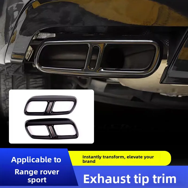 2023-2025 For Land Rover Range Rover Sport Tailpipe Trim 4-Exit Exhaust Muffler Cover for SUV Exterior Styling Accessories