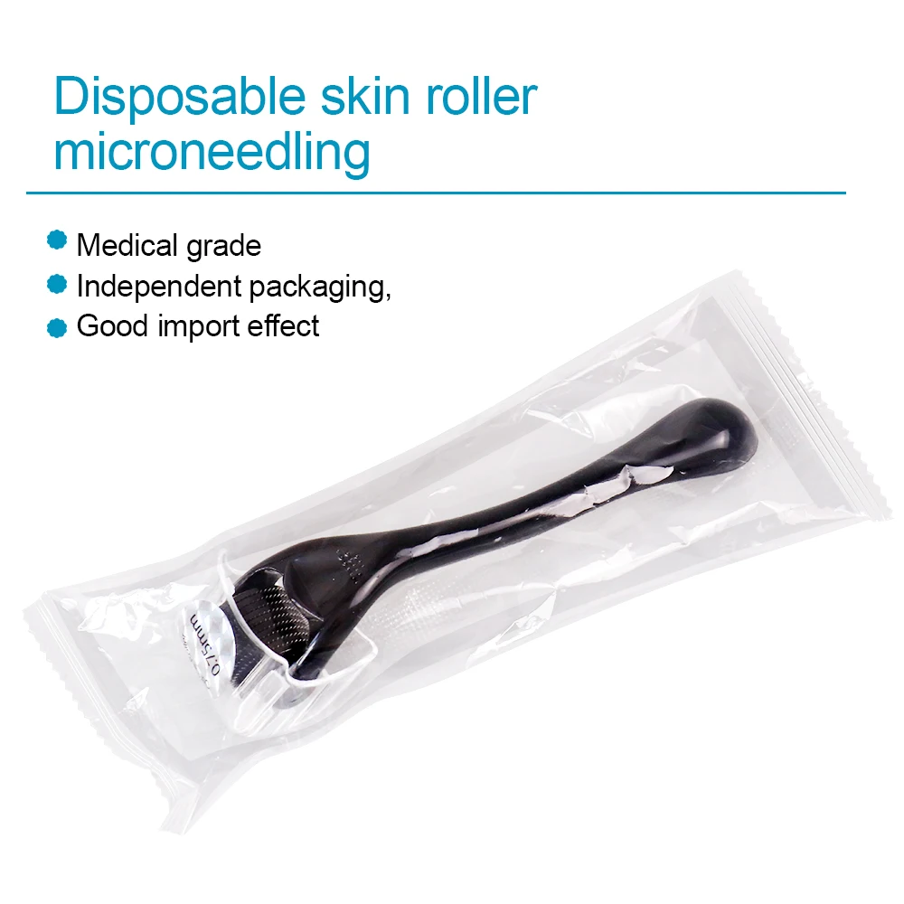 Professionele Titanium Derma Roller voor Facial Body Haargroei Huid Baard 0.2mm 0.25mm 0.3mm Naald Micro huidverzorging Roll Tool