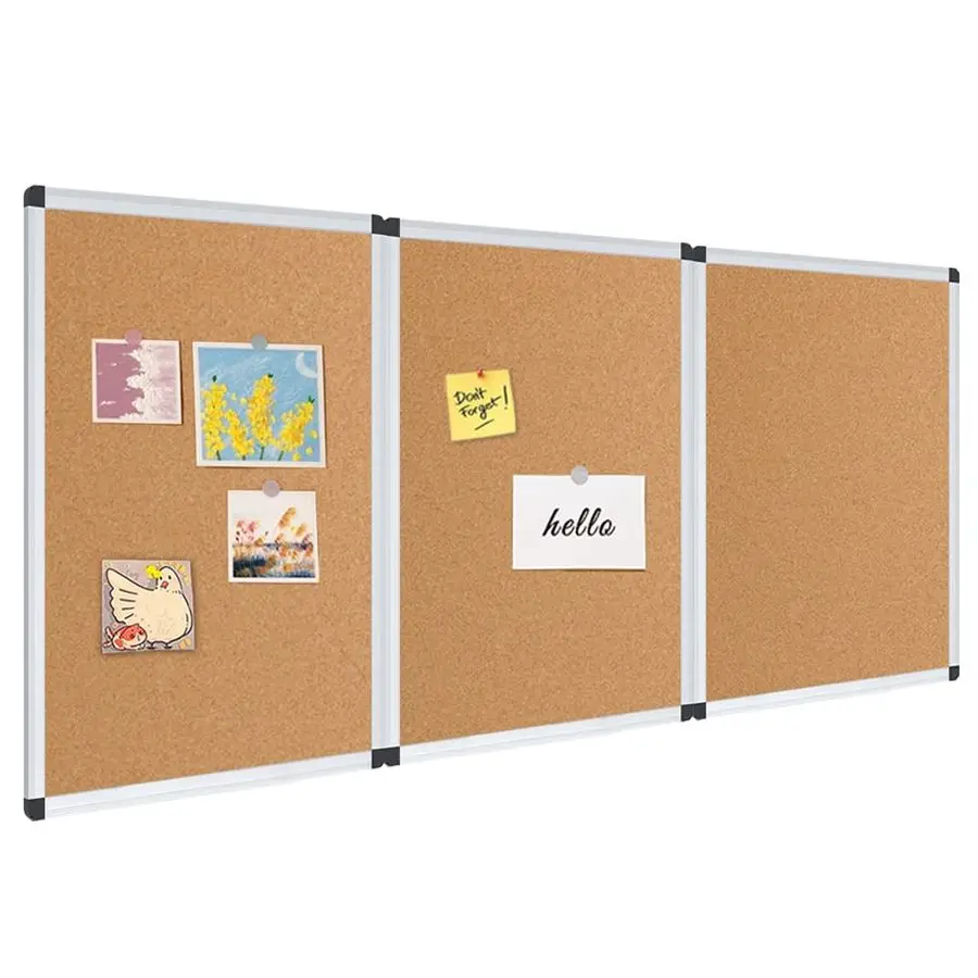 

Cork Notice Board, 48 X 24 Inches, 3 Pack, Silver Aluminium Frame