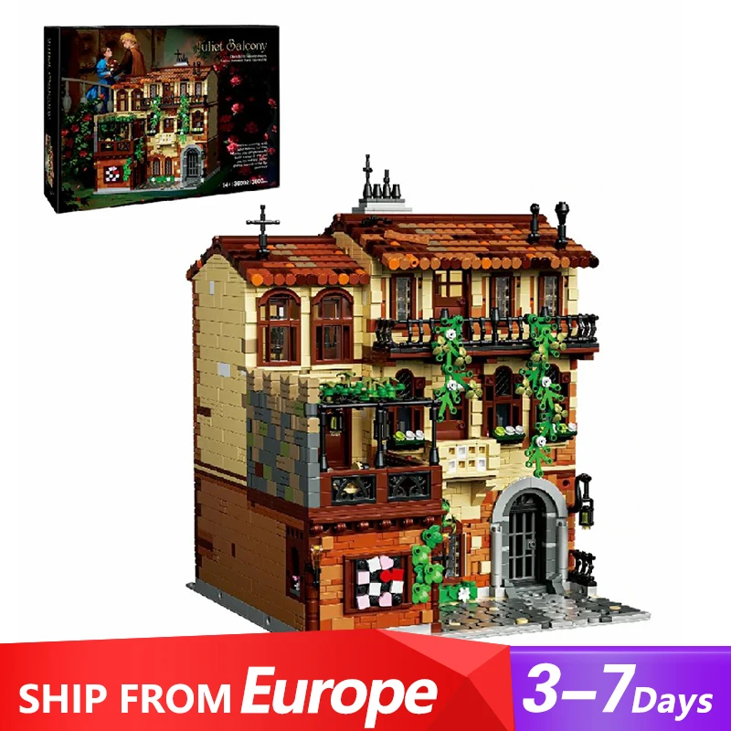 

3800PCS Juliet Balcony Building Blocks MOC Modular Buildings Architecture Model Splicing Assembly Brick Puzzle Toys Gift Kids
